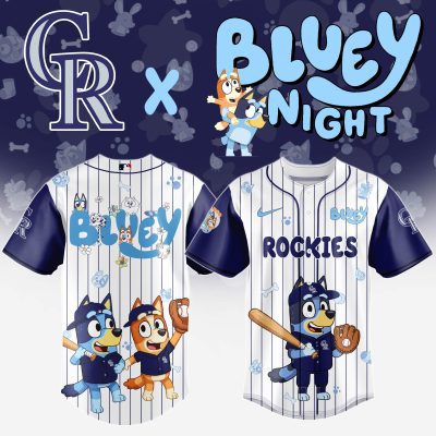Colorado Rockies MLB x Bluey And Bingo Special Edition Baseball Jersey 2025 DBJ1009