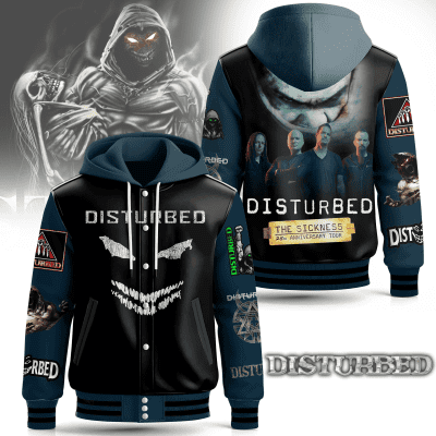 Disturbed Special Hooded Baseball Jacket CHB1326