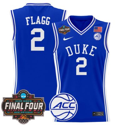 Duke Blue Devils 2025 Final Four Patch Basketball Jersey - Royal Cooper Flagg