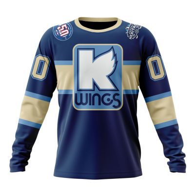 ECHL Kalamazoo Wings Personalized Heritage Design Performance Long Sleeve Shirt