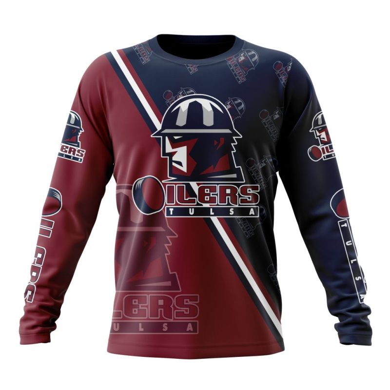 ECHL Tulsa Oilers Special Design Concept Kits Performance Long Sleeve Shirt