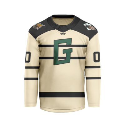 ECHL Utah Grizzlies Personalized Third V-shaped Hockey Jersey