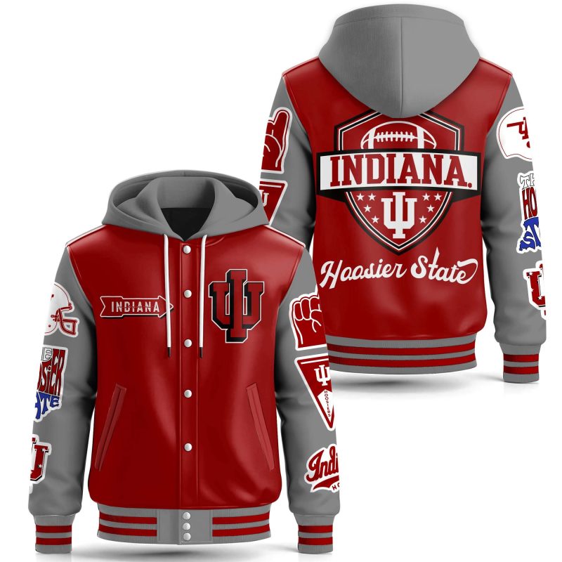 Indiana Hoosiers Special Hooded Baseball Jacket CHB1292