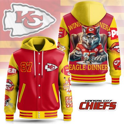 Kansas City Chiefs Special Hooded Baseball Jacket CHB1321
