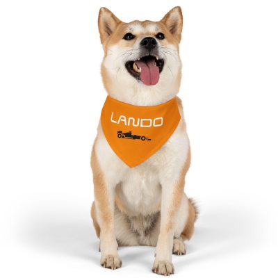 Lando Norris "LANDO" Dog Bandana Collar F1 McLaren Pet Gift PBN1003