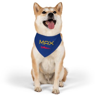 Max Verstappen "MAX" F1 Dog Bandana Collar Red Bull Racing Pet PBN1029