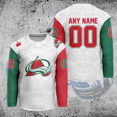 NHL Colorado Avalanche Mexican Heritage Hockey Jersey