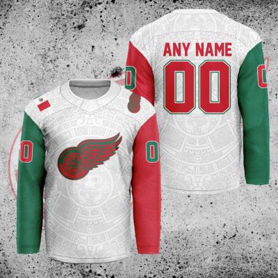 NHL Detroit Red Wings Mexican Heritage Hockey Jersey