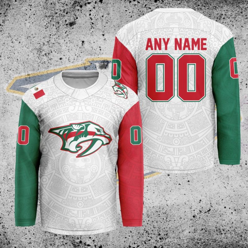 NHL Nashville Predators Mexican Heritage Hockey Jersey