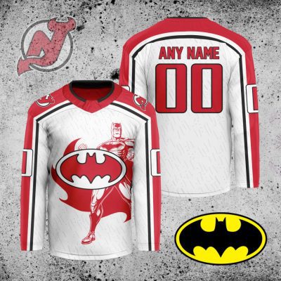NHL New Jersey Devils X Batman Hockey Jersey
