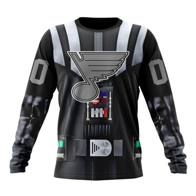 NHL St. Louis Blues Special Star Wars Darth Vader Design Performance Long Sleeve Shirt