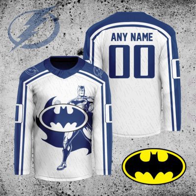 NHL Tampa Bay Lightning X Batman Hockey Jersey