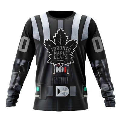 NHL Toronto Maple Leafs Special Star Wars Darth Vader Design Performance Long Sleeve Shirt