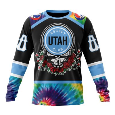 NHL Utah Hockey Club Special Grateful Dead Design Performance Long Sleeve Shirt