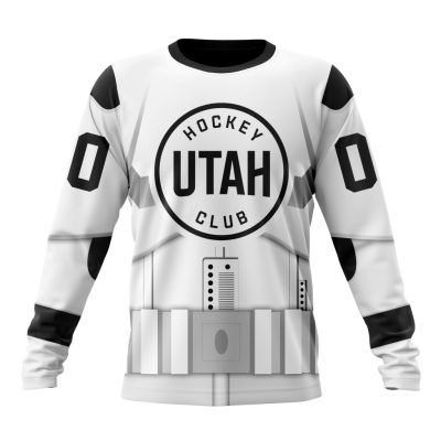 NHL Utah Hockey Club Special Star Wars Stormtroopers Design Performance Long Sleeve Shirt