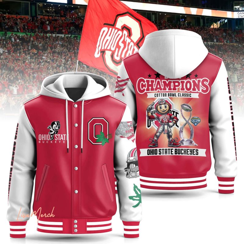 Ohio State Buckeyes Special Hooded Baseball Jacket CHB1297