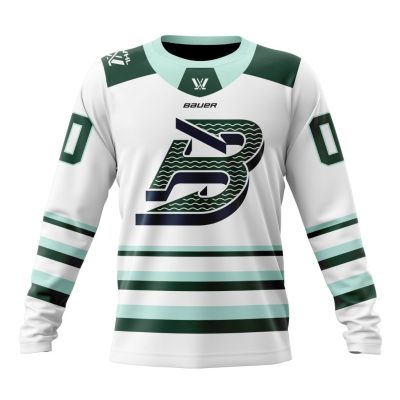 PWHL Boston Fleet Personalized 2024-2025 Away Design Performance Long Sleeve Shirt
