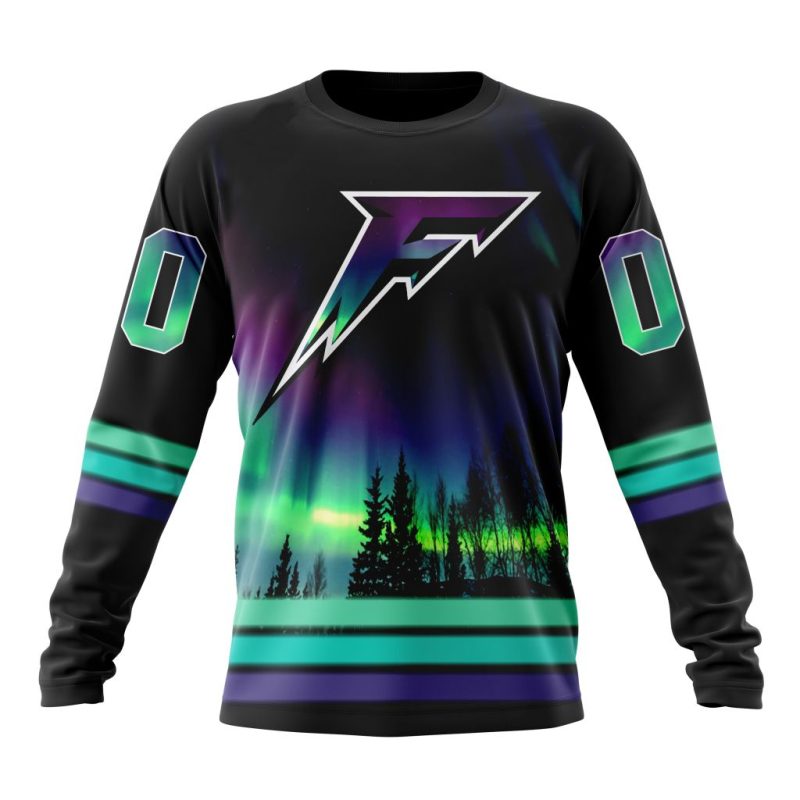 PWHL Minnesota Frost Design With Northern Lights Performance Long Sleeve Shirt