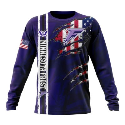 PWHL Minnesota Frost Special Design Concept Kits Performance Long Sleeve Shirt