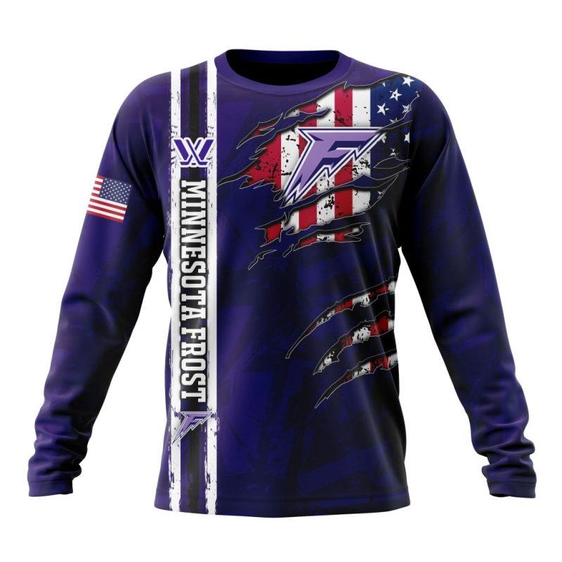 PWHL Minnesota Frost Special Design Concept Kits Performance Long Sleeve Shirt