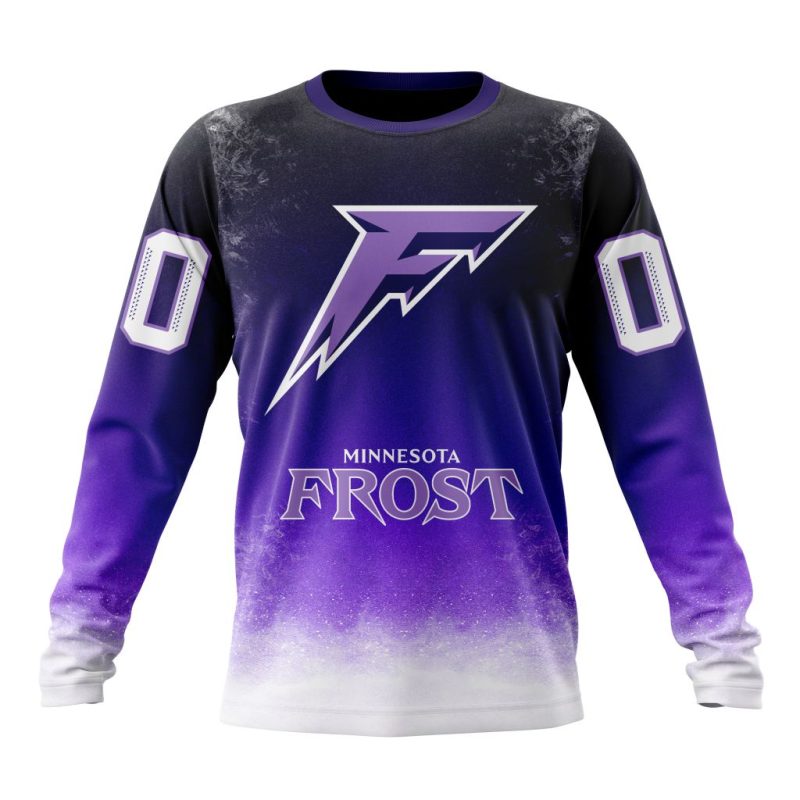 PWHL Minnesota Frost Special Design Performance Long Sleeve Shirt