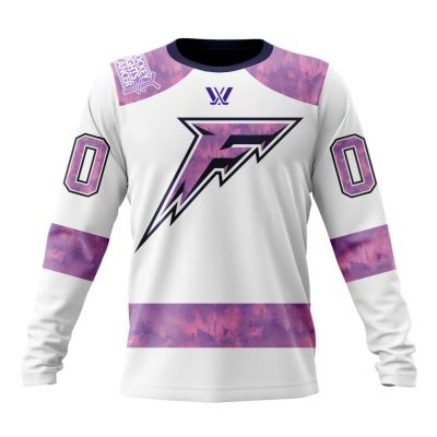 PWHL Minnesota Frost Special Hockey Fight Cancer Design Performance Long Sleeve Shirt