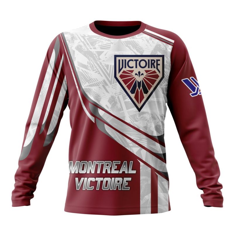 PWHL Montreal Victoire Special Design Concept Kits Performance Long Sleeve Shirt