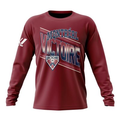 PWHL Montreal Victoire Special Design Concept Kits Performance Long Sleeve Shirt