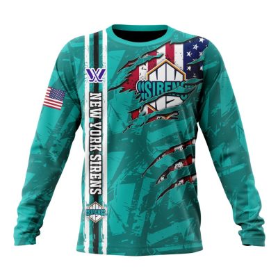 PWHL New York Sirens Special Design Concept Kits Performance Long Sleeve Shirt