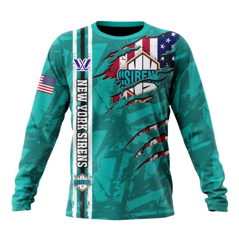 PWHL New York Sirens Special Design Concept Kits Performance Long Sleeve Shirt