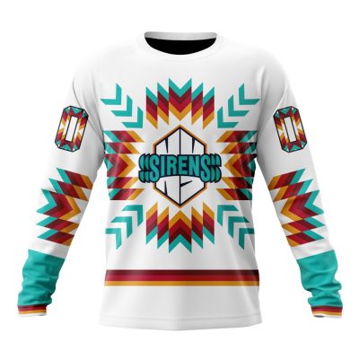 PWHL New York Sirens Special Native Design Performance Long Sleeve Shirt