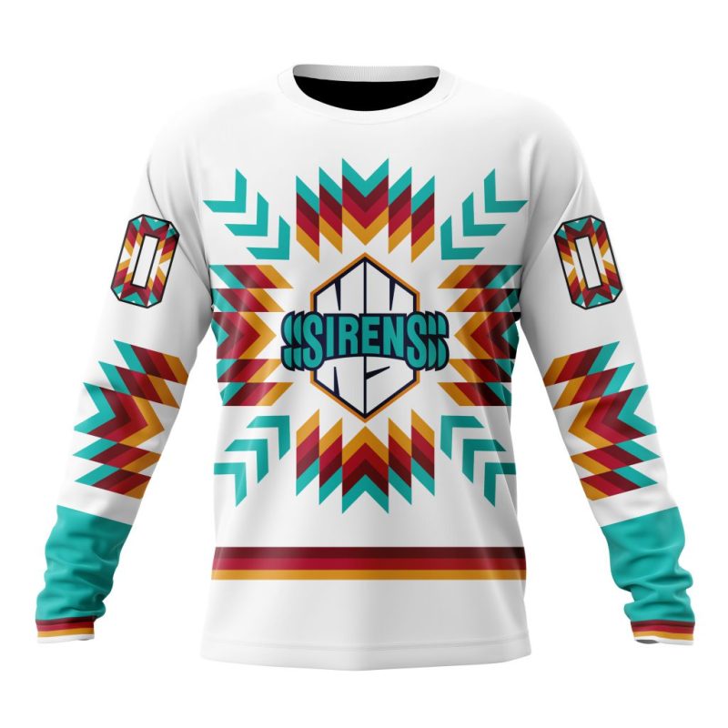 PWHL New York Sirens Special Native Design Performance Long Sleeve Shirt