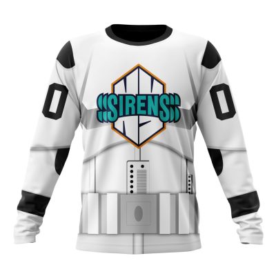 PWHL New York Sirens Special Star Wars Stormtroopers Design Performance Long Sleeve Shirt