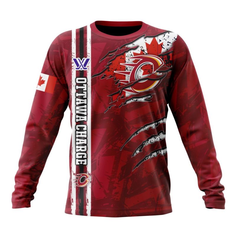 PWHL Ottawa Charge Special Design Concept Kits Performance Long Sleeve Shirt