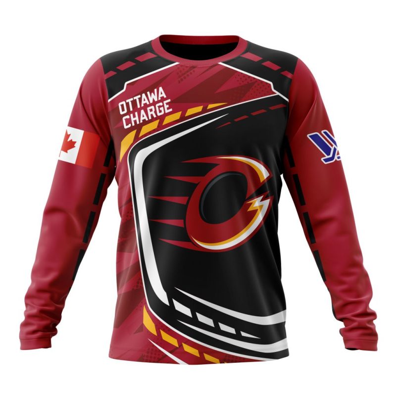 PWHL Ottawa Charge Special Design Concept Kits Performance Long Sleeve Shirt