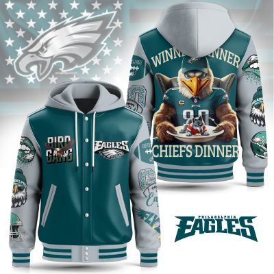 Philadelphia Eagles Special Hooded Baseball Jacket CHB1323
