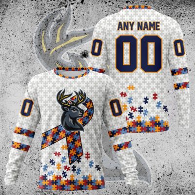 Premium ECHL Iowa Heartlanders Autism Awareness Performance Long Sleeve Shirt