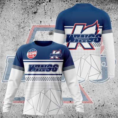 Premium ECHL Kalamazoo Wings Performance Long Sleeve Shirt