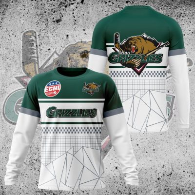 Premium ECHL Utah Grizzlies Performance Long Sleeve Shirt