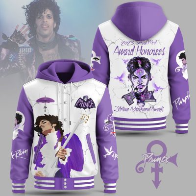 Prince Music Hooded Baseball Jacket CHB1030
