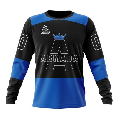 QMJHL Blainville-Boisbriand Armada Personalized Third Kits Performance Long Sleeve Shirt