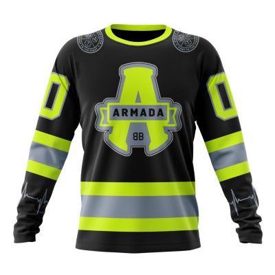 QMJHL Blainville-Boisbriand Armada Special Design Honoring Firefighters Performance Long Sleeve Shirt