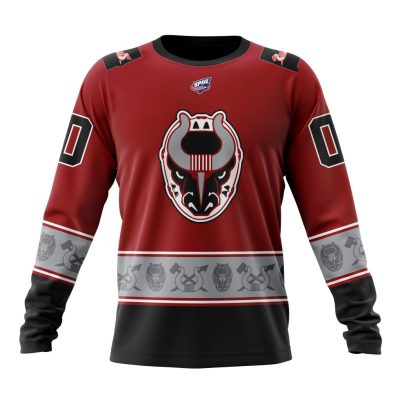 SPHL Birmingham Bulls Personalized Home Design Performance Long Sleeve Shirt