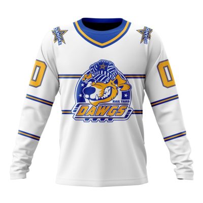 SPHL Roanoke Rail Yard Dawgs Personalized Away Design Performance Long Sleeve Shirt