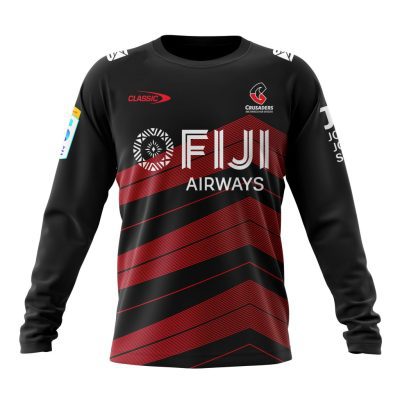 Super Rugby BNZ Crusaders Personalized 2025 Away Kits Performance Long Sleeve Shirt