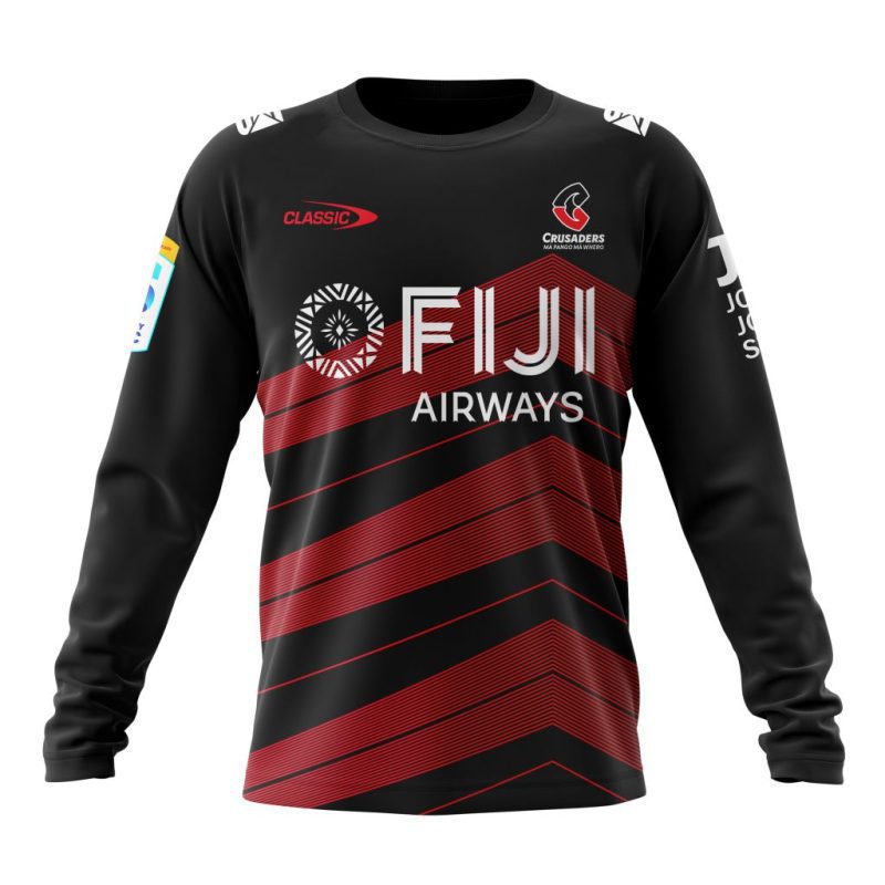 Super Rugby BNZ Crusaders Personalized 2025 Away Kits Performance Long Sleeve Shirt