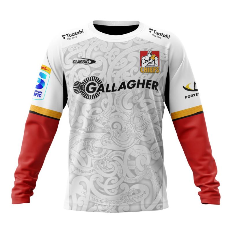 Super Rugby Gallagher Chiefs Personalized 2025 Away Kits Performance Long Sleeve Shirt
