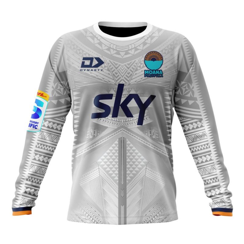 Super Rugby Moana Pasifika Personalized 2025 Away Kits Performance Long Sleeve Shirt
