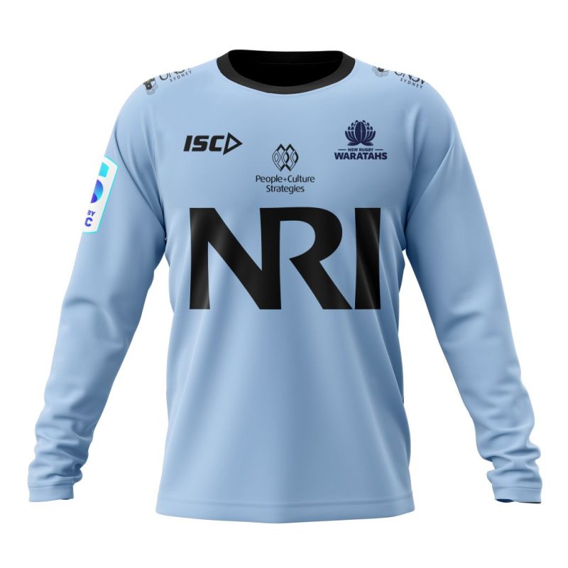 Super Rugby New South Whale Waratahs Personalized 2025 Home Kits Performance Long Sleeve Shirt