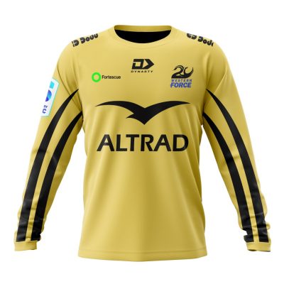 Super Rugby Western Force Personalized 2025 Away Kits Performance Long Sleeve Shirt
